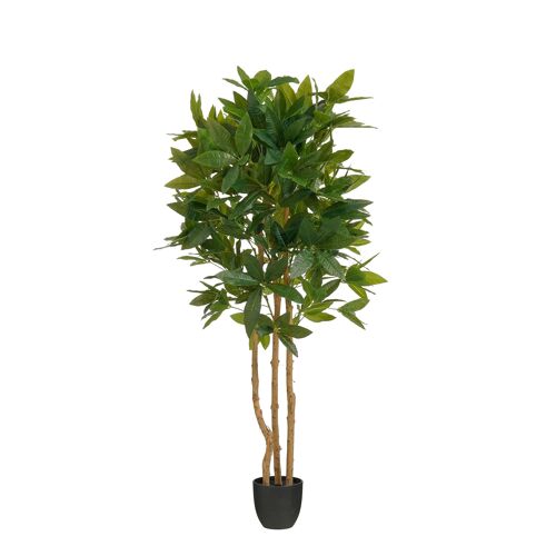 Mica Decorations Fatsia Plante artificielle en pot - H150 x Ø70 cm - Vert