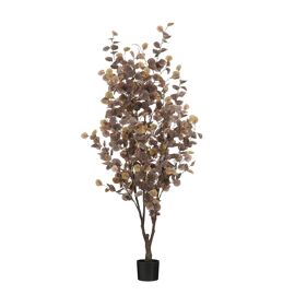 Mica Decorations Eucalyptus Plante artificielle en pot - H180 x Ø80 cm - Bronze