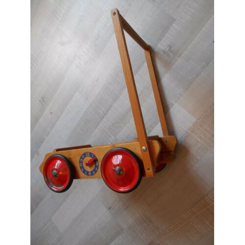 Ancien Jouet En Bois À Pousser