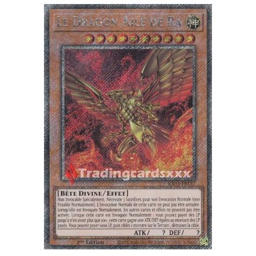 Yu Gi Oh Ra03 Fr137 Le Dragon Ailé De Râ Platinum
