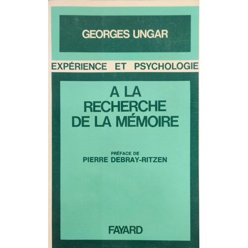 A La Recherche De La Memoire