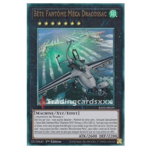 Yu Gi Oh Ra03 Fr039 Bête Fantôme Méca Dracossac Ultimate