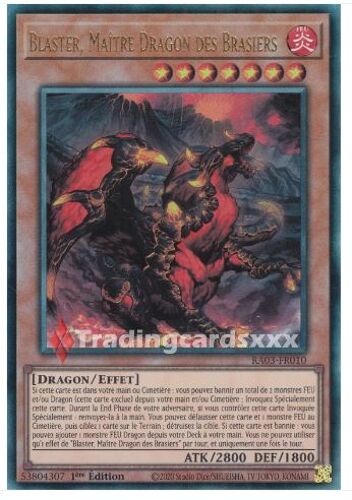 Yu Gi Oh Ra03 Fr010 Blaster Maître Dragon Des Brasiers Ultimate
