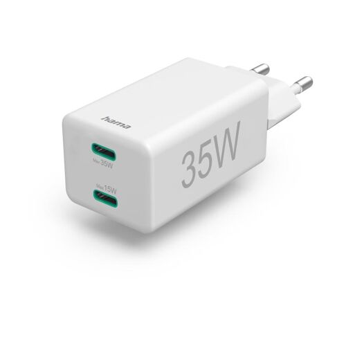 Hama 00201694 chargeur d'appareils mobiles Casque, Chargeur électrique, Smartphone, Tablette Blanc Secteur Charge rapide Intérieure