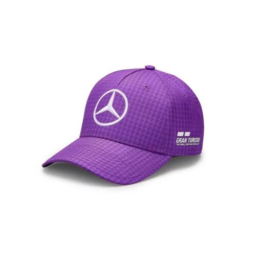 Casquette Enfant Mercedes-AMG Petronas F1 Team Lewis Hamilton 2023 – Jaune Fluo – Taille Unique Réglable Clip