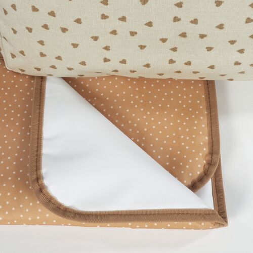 Walking Mum Sac A Langer Coeurs Poppy Cannelle