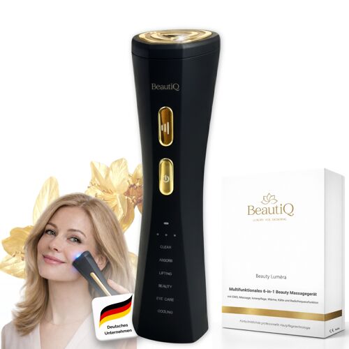 Appareil Beauty Lumèra Pro Anti-Âge & Rf | Luminothérapie | 6 Fonctions En 1 Appareil - Nettoyage, Lifting, Beauté, Soins, Soins Des Yeux, Refroidissement - Pour Une Peau Belle Et Jeune 