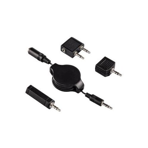 Hama 00122369 changeur de genre de câble 3.5 mm 6.3 mm Noir
