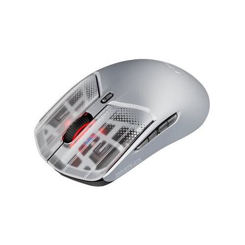 HyperX Pulsefire Haste 2 S - Souris - optique - 6 boutons - sans fil, filaire - 2.4 GHz, Bluetooth 5.1 - argent