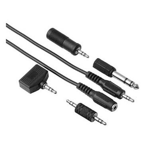 Hama Universal 3.5/6.3-mm - Set câble audio 2,5 m Noir