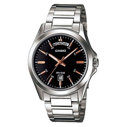 Casio Mtp-1370d-1a2vdf Montre Bracelet Quartz Acier Inoxydable
