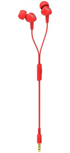 JBL C100SI Casques Avec fil Ecouteurs Appels/Musique Rouge