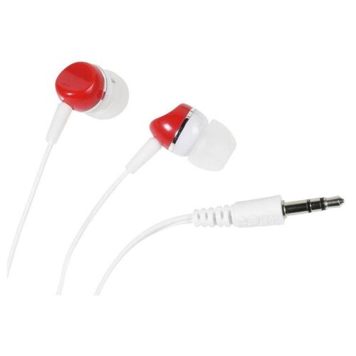 Vivanco Colour Buds Casques Avec fil Ecouteurs Musique Rouge et Blanc