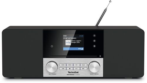 TechniSat DIGITRADIO 3 VOICE Noir et Argent