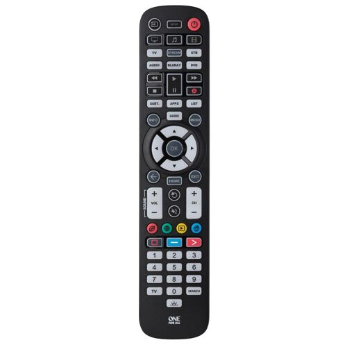 One For All Essential 6 télécommande IR Wireless DVD/Blu-ray, IPTV, Barre de son, TV Appuyez sur les boutons
