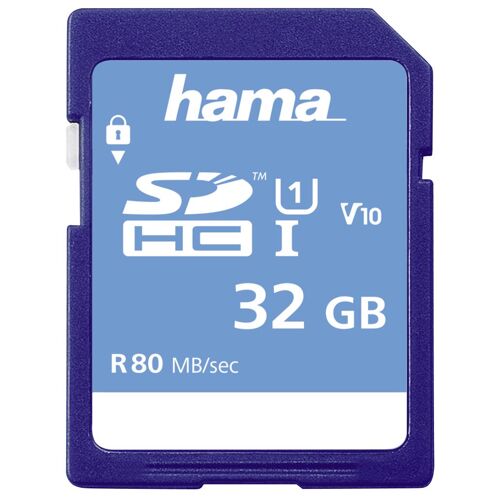 Hama 00181095 mémoire flash 32 Go SDHC UHS-I Classe 10