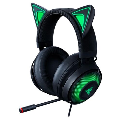 Razer Kraken Kitty - Micro-casque - circum-aural - filaire - USB - isolation acoustique - noir