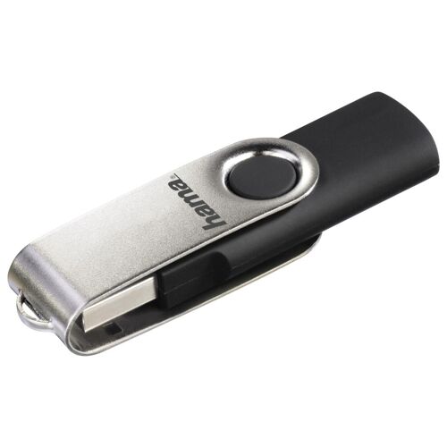 Hama 00181059 lecteur USB flash 8 Go USB Type-A 2.0 Noir et Argent