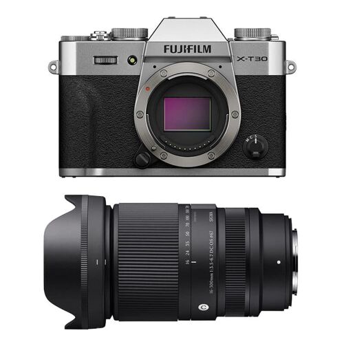 FUJIFILM X-T30 III ARGENT + Objectif SIGMA 16-300 f/3.5-6.7 DC OS Contemporary Garanti 3 ans