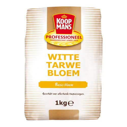 Koopmans Farine De Blé Blanche Premium 1 Kg - Idéale Pâtisserie, Pain, Gâteaux, Cuisine Maison, Farine Fine Et Pure Pour Recettes Délicieuses