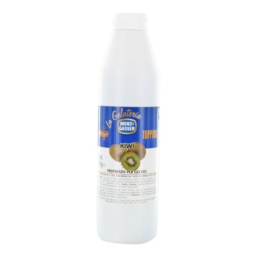 Menz & Gasser Mega Topping Kiwi, Sauce Fruitée Gourmande Pour Desserts, Glaces Et Pâtisseries, Saveur Intense De Kiwi, 1000 G