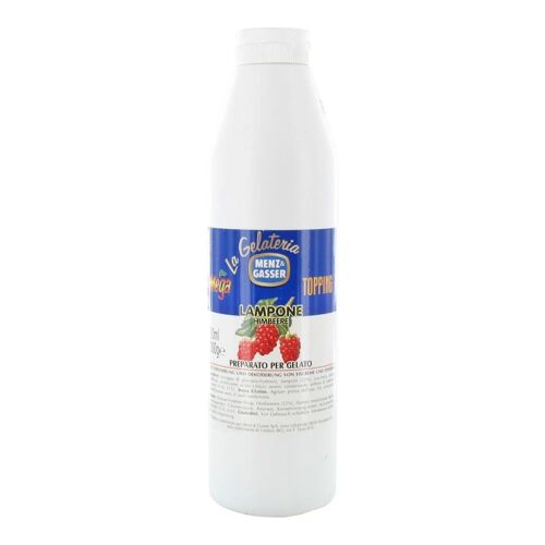 Menz & Gasser Mega Topping Framboos Sauce Dessert Saveur Fruitée Gourmande 1l