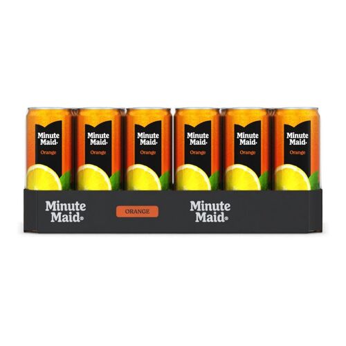 Minute Maid Jus D'orange Naturel 24x330ml Boissons Vitaminées Fraîches Et Sans Sucre Ajouté 7,92l