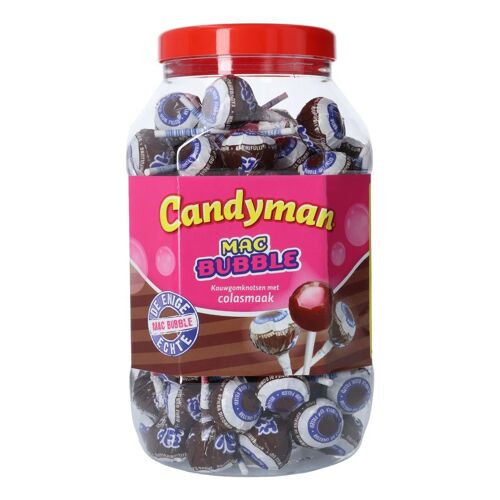 Mister Bubble Bonbons Knotsen Goût Cola Avec 30% De Garniture Bubble Gum, Pack De 100, 1500g, Friandises Sucrées, Bonbons À Mâcher, Saveur Unique, Idéal Fête Et Plaisir