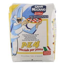 Molino Spadoni Farine De Blé Type 00 Croccante - 5 Kg - Qualité Supérieure Pour Pâtisserie, Pizza Et Pain, Farine Italienne Traditionnelle, Sac 5 Kg
