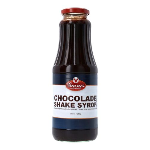 Gruno Sirop Chocolat Pour Shake Glace, Saveur Intense, 990 Ml, Parfait Pour Boissons Gourmandes Et Desserts, Idéal Pour Glaces Et Milkshakes, 990 Ml