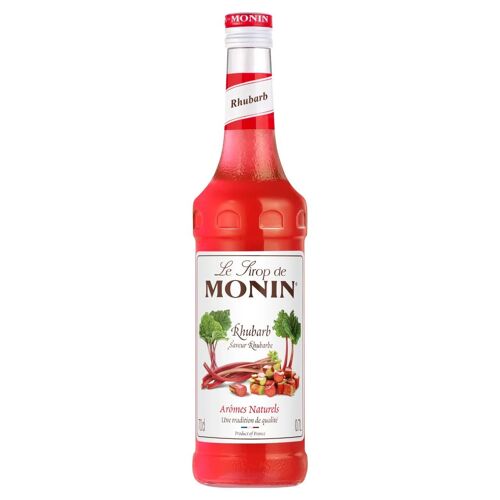 Monin Sirop Cocktails Rabarber Saveur Unique Pour Mixologie Et Boissons 700 Ml