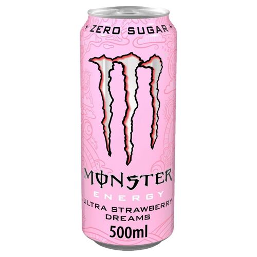 Monster Strawberry Dreams Boisson Énergétique Fraise 12x500ml - Pack 6l