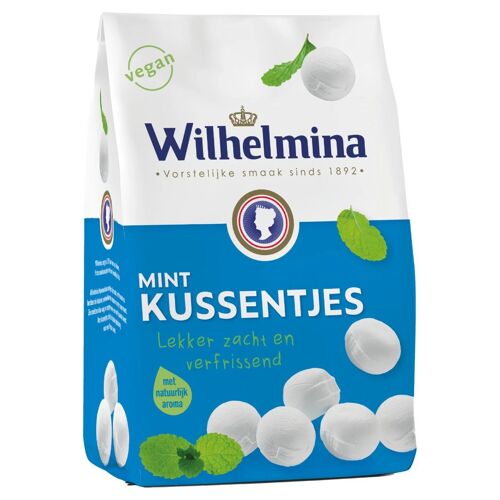 Wilhelmina Menthe Kussentjes Bonbons Frais Et Intenses 1000g - Pastilles À La Menthe Naturelle Pour Haleine Fraîche