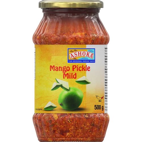 Ashoka Mangue Marinée Douce, Saveur Authentique Indienne, Épices Naturelles, 500g