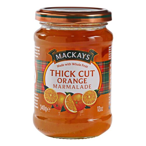 Mackays Marmelade D'orange Épaisse Tranches, Confiture Artisanale, Saveur Intense, 340 G