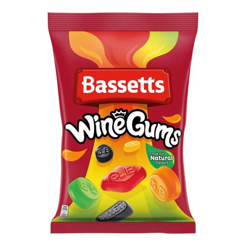 Bassett's Winegums Bonbons Gélifiés Saveurs Fruitées 1000g Gourmandise Sucrée Idéale Partage Famille Fête