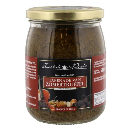 Il Tartufo Di Paolo Tapenade De Truffe D'été, Tartinade Gourmet Italienne, Saveur Intense, 500g