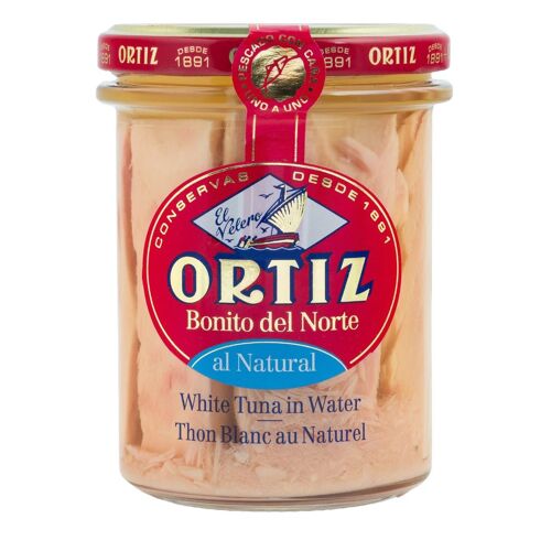 Ortiz Thon En Eau Naturelle Premium - Filets De Thon 214g - Poisson Durable, Riche En Protéines, Sans Conservateurs, Idéal Salades Et Recettes Méditerranéennes
