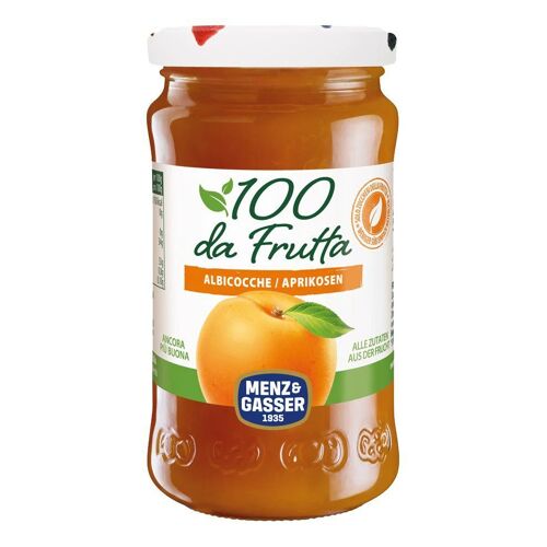 Menz & Gasser Confiture D'abrikoise Naturelle, Saveur Fruité Intense, Sans Conservateurs, Pot 240g, Idéal Petit-Déjeuner Et Pâtisserie