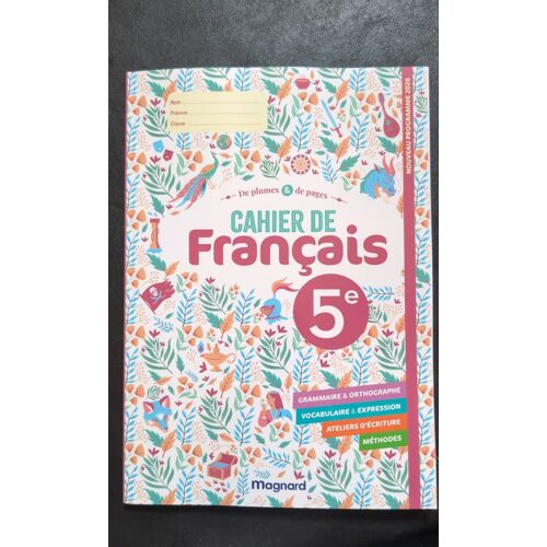 De Plumes Et De Pages 5e (2026) - Cahier De Français