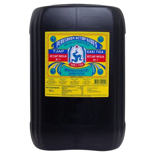 Kaki Tiga Ketjap Medja N°1 Sauce Soja Sucrée Authentique 10l Condiment Indonésien Traditionnel Pour Cuisine Asiatique
