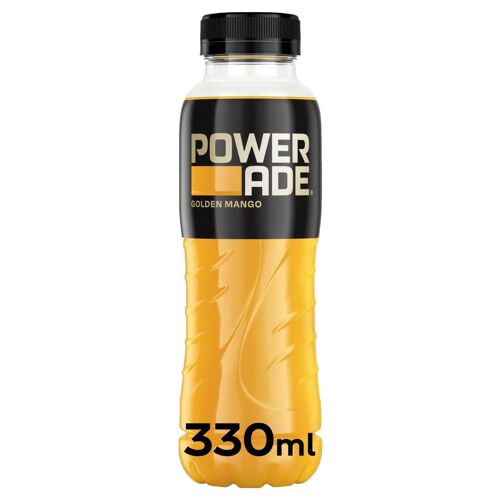 Powerade Boisson Énergétique Golden Mango 24x330ml - Hydratation Sportive Vitamines Électrolytes 7,92l