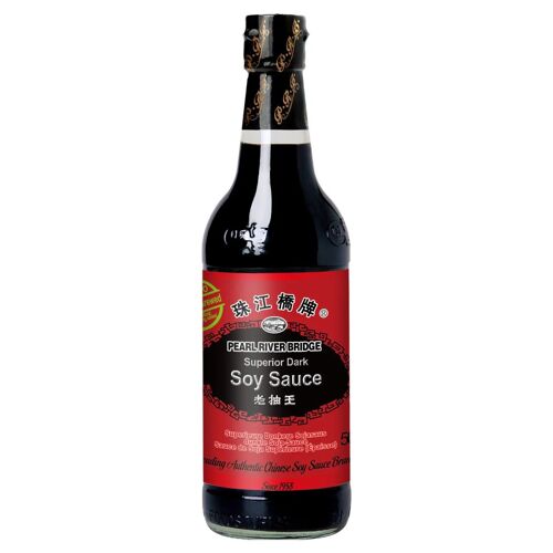 Pearl River Bridge Sauce Soja Supérieure Noire Authentique 500ml Condiment Asiatique Saveur Intense Cuisine Chinoise