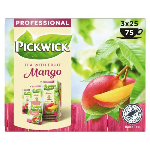 Pickwick Professional Thé Mangue 75 Sachets Infusion Saveur Exotique 150g