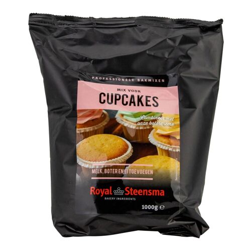 Royal Steensma Mix Cupcake Premium Pour Gâteaux Moelleux Et Délicieux 1000g - Préparation Facile Et Rapide Pour Cupcakes Parfaits