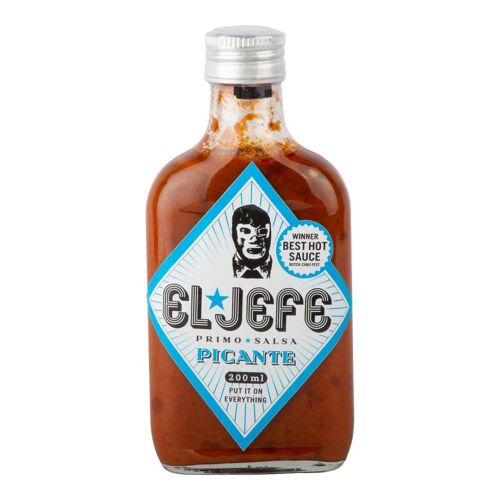 El Jefe Salsa Picante Épicée Et Authentique Sauce Piquante 200g Saveur Intense Pour Cuisine Mexicaine Et Grillades