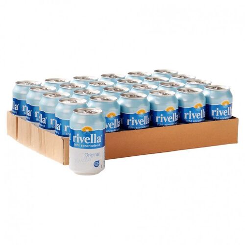 Rivella Original Boisson Rafraîchissante Suisse 24x330ml - Saveur Unique, Faible En Calories, Parfait Pour Hydratation Quotidienne, Pack Économique 7,92l
