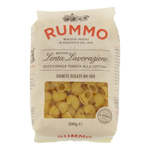 Rummo Gomiti Rigati No. 169 Pâtes Lenta Lavorazione Qualité Supérieure 500g Pâtes Italiennes Traditionnelles Cuisson Parfaite