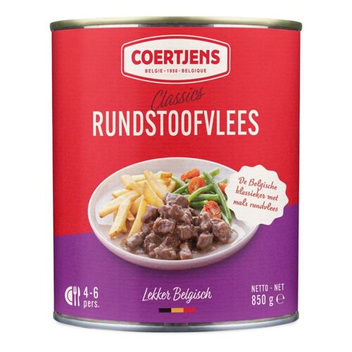 Coertjens Rundstoofvlees Viande B?Uf Mijotée Savoureuse 850g Plat Prêt À Cuisiner Repas Facile Et Rapide