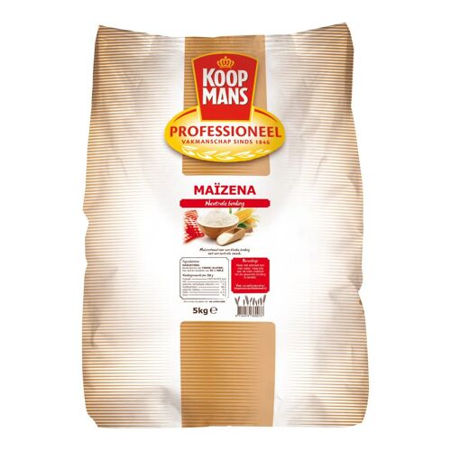 Koopmans Maïzena Fécule De Maïs Neutre Pour Cuisine Et Pâtisserie 5 Kg Liant Épaississant Naturel Sans Gluten